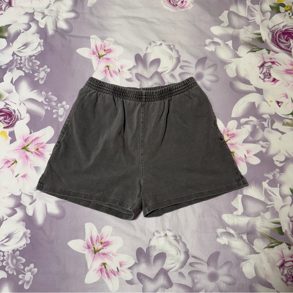 brandy dark grey sweat shorts